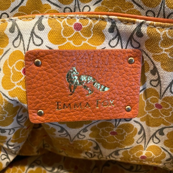 Emma Fox Golden Orange Leather Bag - Picture 5 of 8